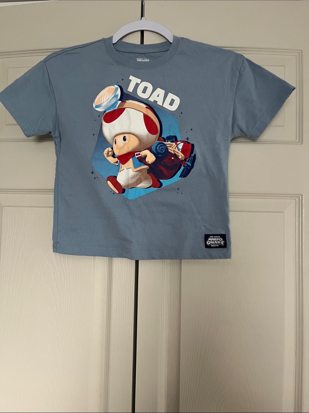 Boys Nintendo Kids Toad Graphic Tee - Light Blue with Red, White, Navy
